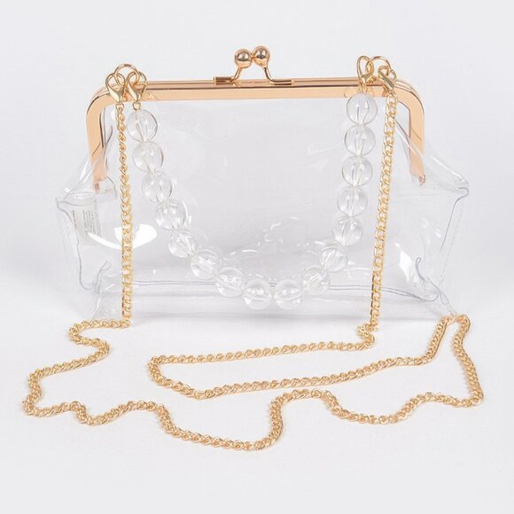 Vintage Clasp Pvc Clutch - Picture 2 of 6